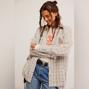NWT Free People We The Free Cardiff Plaid Top (Multiple sizes)